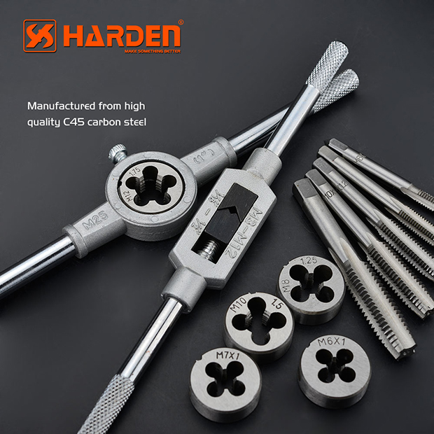 Professional 12PCS Tap And Die Set Harden