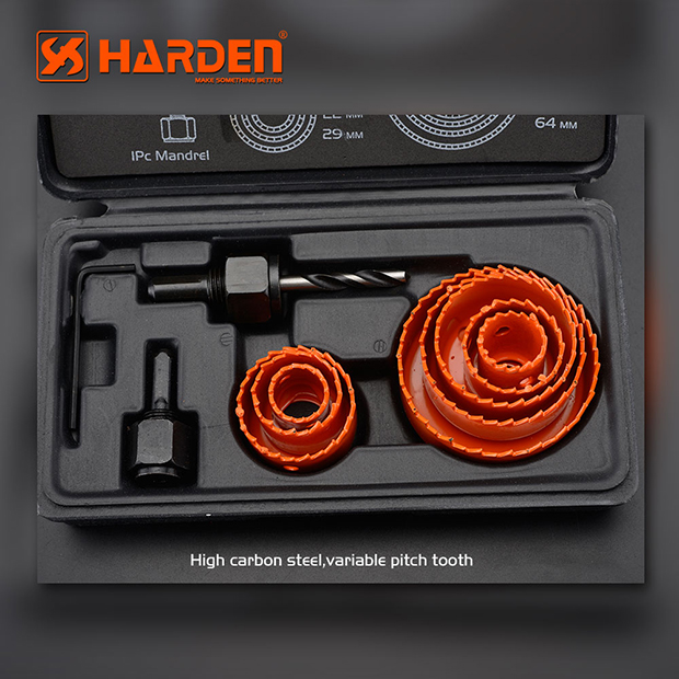 High Carbon Steel Professional 11PCS Hole Saw Kits For Wood Harden