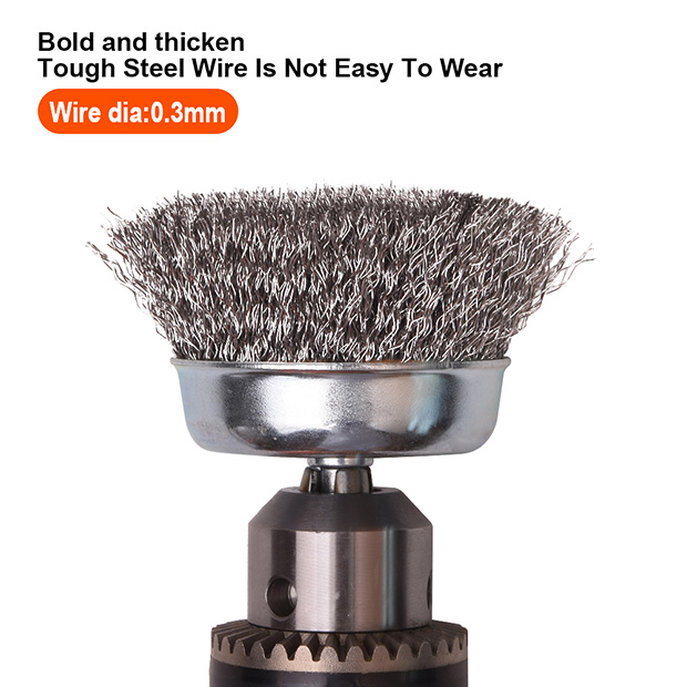 Free Cup Brush 3" M14 Heavy Duty Harden