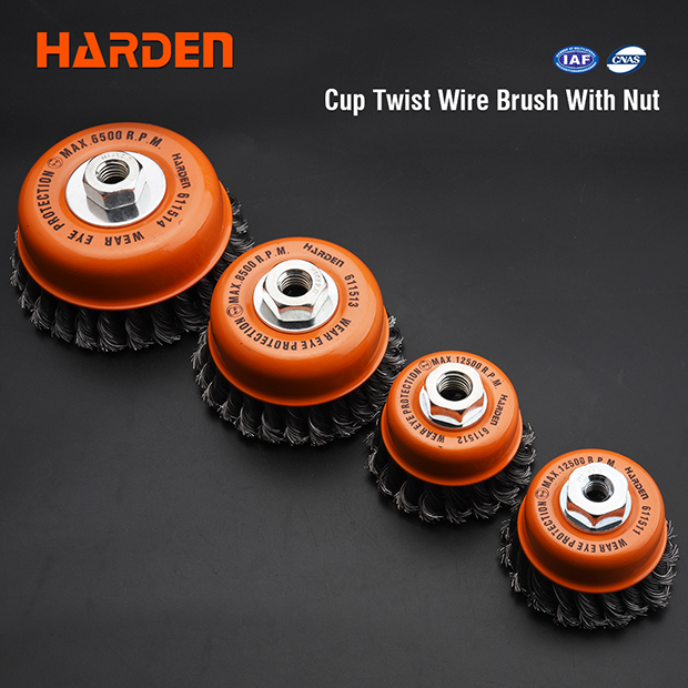 Braided Cup Mat 3" M14 Heavy Duty Harden