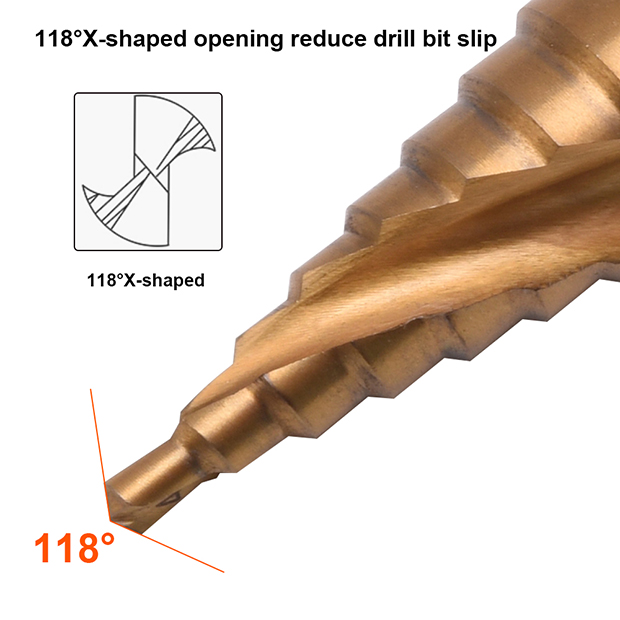 Step Drill Bits Set 4-12mm Harden