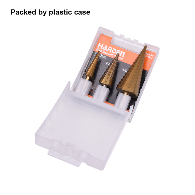3Pcs Step Drill Bit Set Harden
