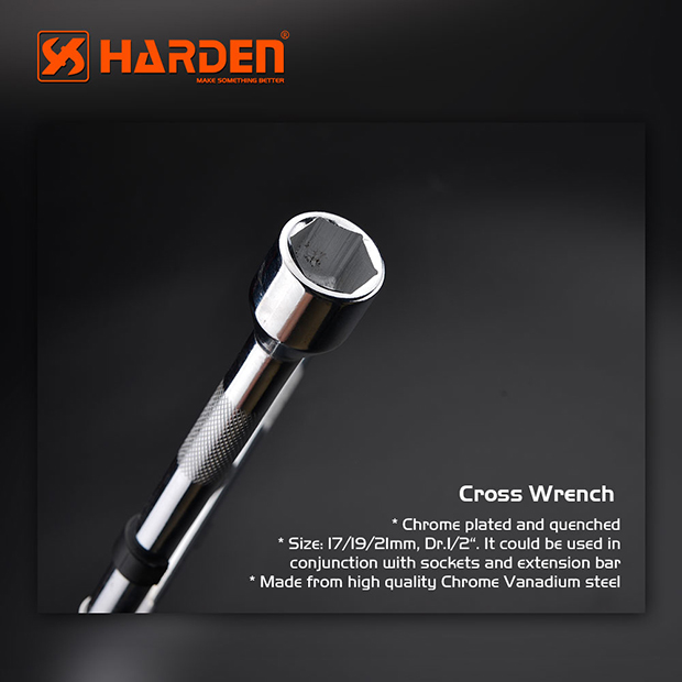 Professional Hand Tools Cross Wrench 14" Harden