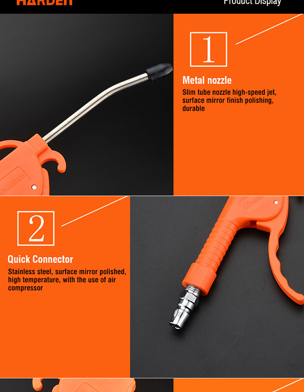Professional High Pressure Air Blow Gun 110mm Harden