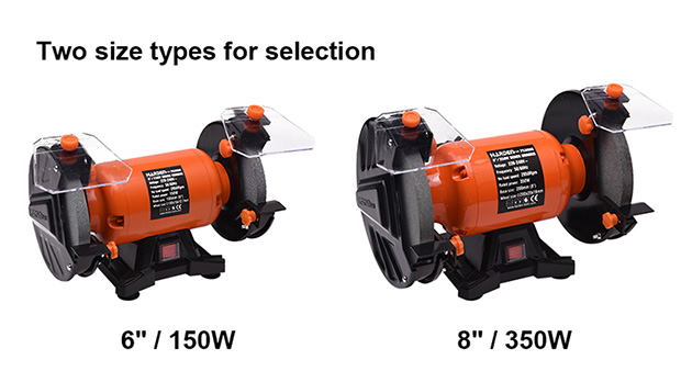 Double Wheeled Bench Grinder 8" Harden