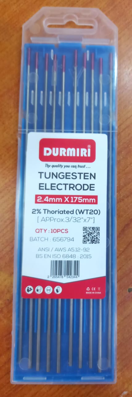 Gas Bar Tungsten Rod 2.4mm * 175mm