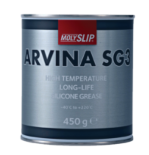MolySlip - ARVINA SG3 - High Temperature Long Life Silicone Grease  - 450 G