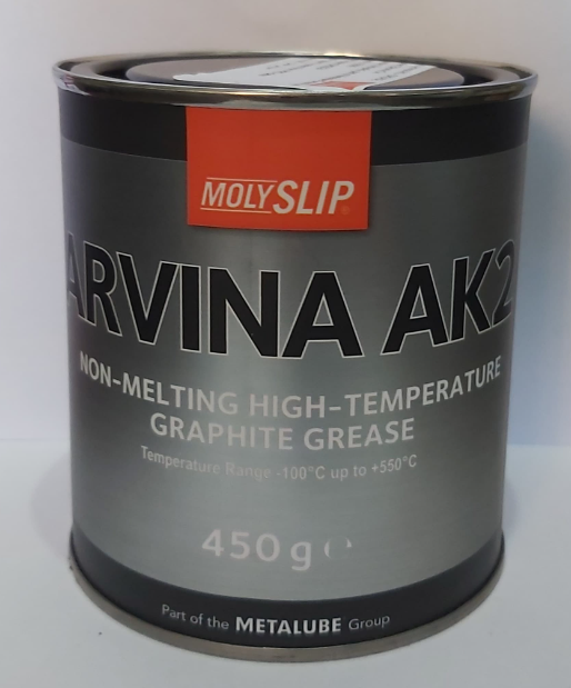 MolySlip - AK2 - Non Melting High Temperature Graphite Grease 450 Gram