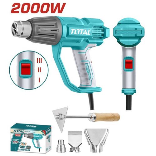 TOTAL Heat Gun, 2000 Watts, With Accessories