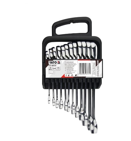 Ratchet Combination Wrench Set 12 Pcs YATO