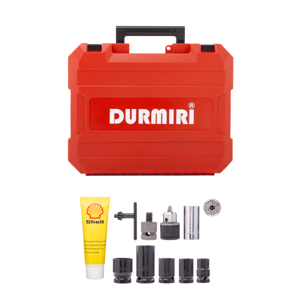 Cordless Impact Socket Drill 21V-1/2” Brushless	without battery and charger DURMIRI