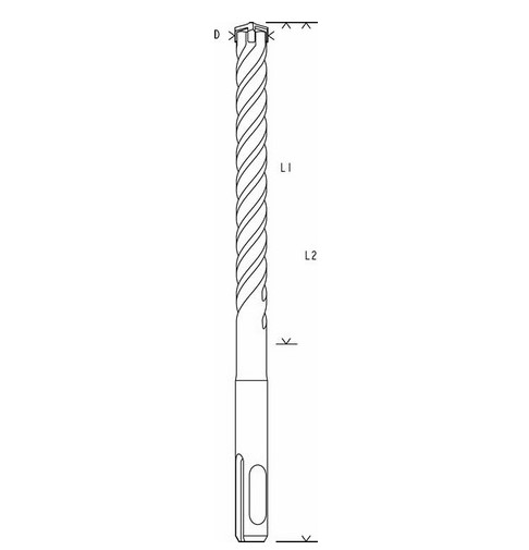 Bosch SDS Plus 5X Hammer Drill Bit 12 Mm
