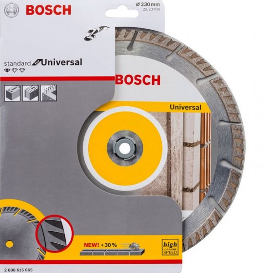 Bosch Standard Universal High-Speed 230mm Diamond Cutting Disc For Angle Grinders