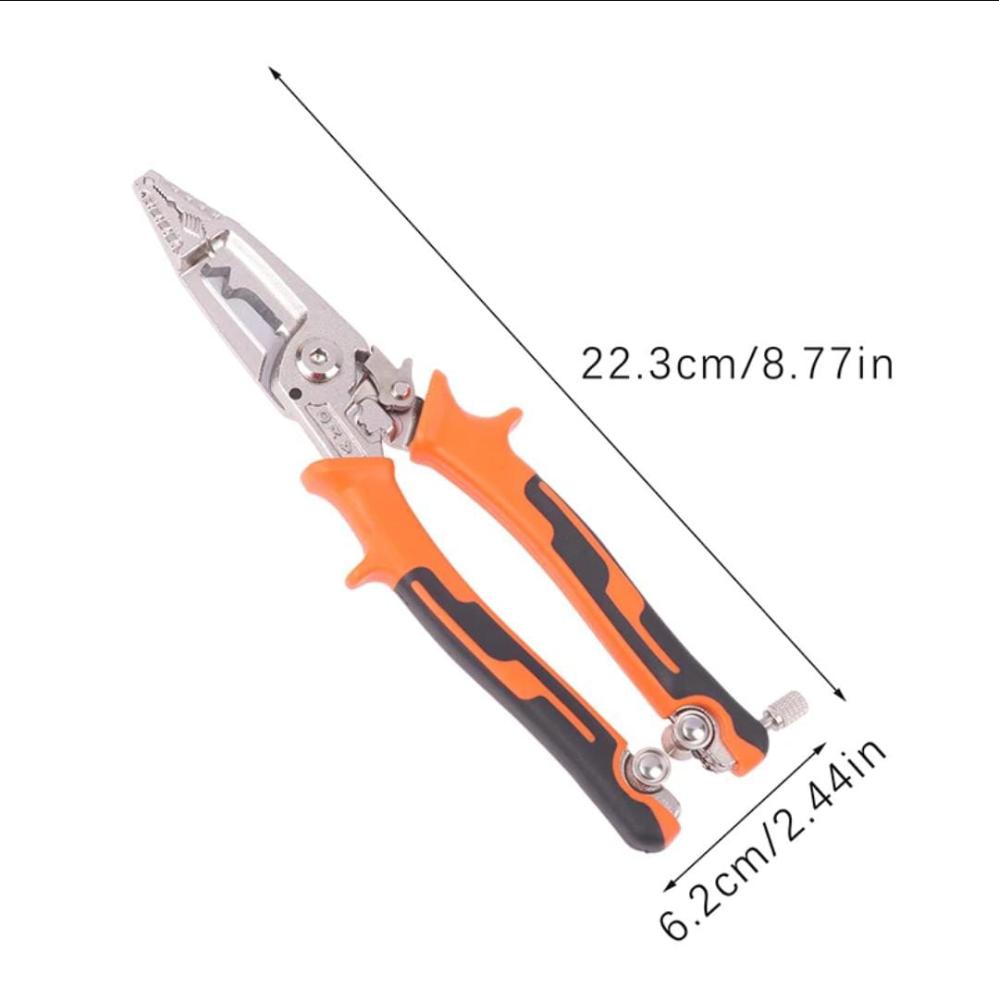 10 In 1 Hand Tool Multifunction Wire Stripper Heavy Duty Cable Cutter