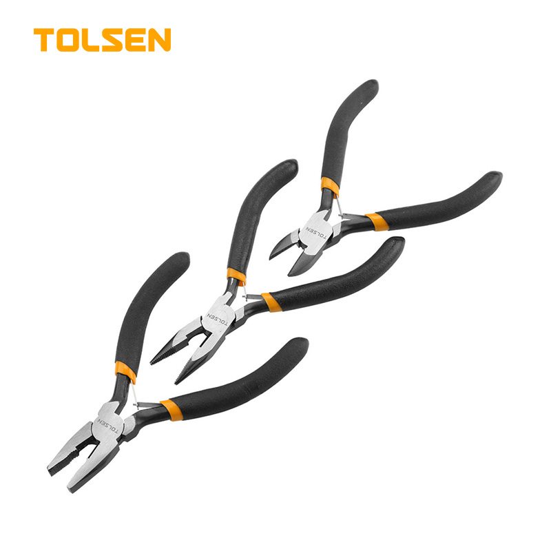 TOLSEN 3PCS MINI PLIERS SET 4.5"