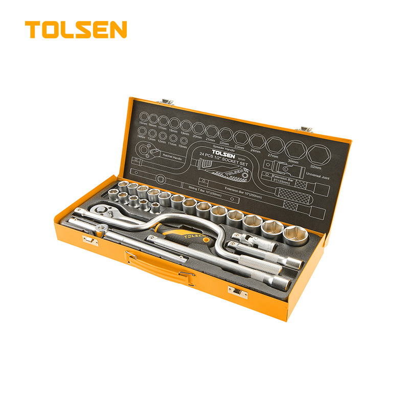 TOLSEN 24PCS 1/2″ SOCKET SET