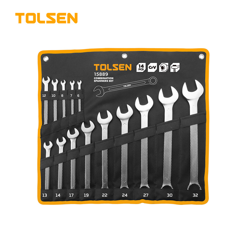 TOLSEN 14PCS COMBINATION SPANNER SET