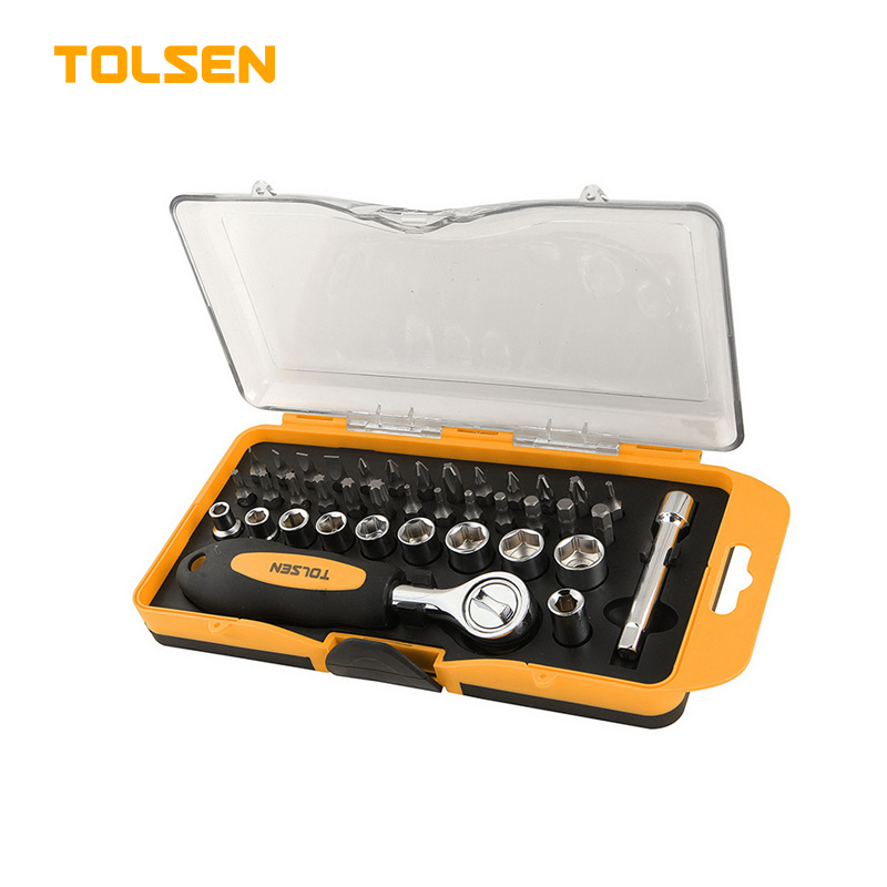 TOLSEN 38PCS BITS & SOCKETS SET