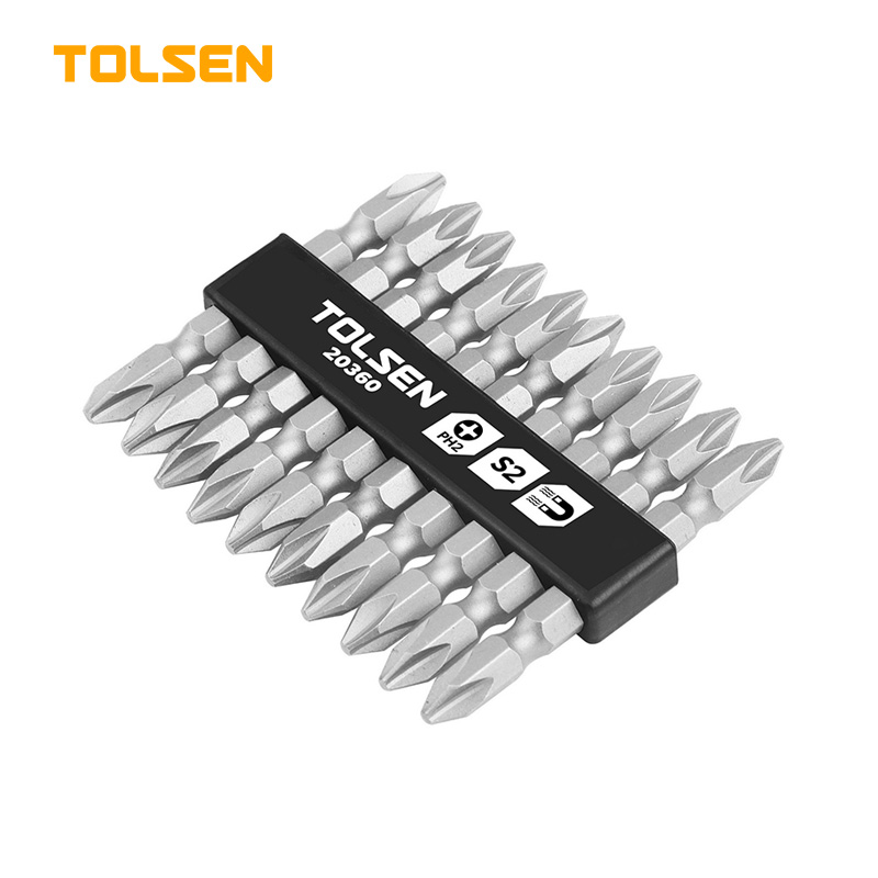 TOLSEN 10PCS DOUBLE END SCREWDRIVER BITS SET (INDUSTRIAL)