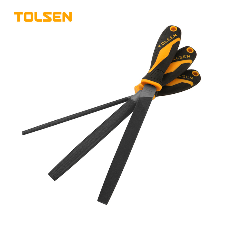 TOLSEN 3PCS STEEL FILES SET 8"