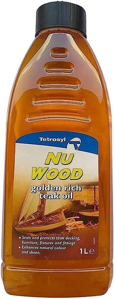 Teak Oil NU WOOD (1 Liter ) Protect teak wood from sunlight, weather and prevents moisture from entering.
