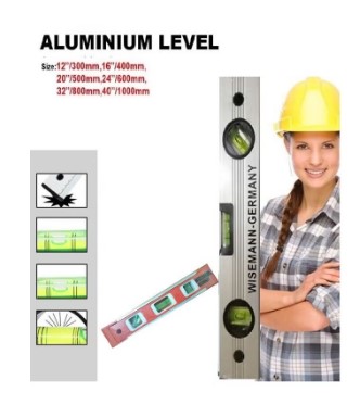 ALUMINUM LEVEL 30CM 96H3 NORMAL VIAL WISEMANN