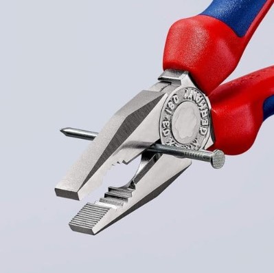 8"COMBINATION PLIER,RED AND BLUE,  WISEMANN