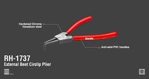 Bent External Circlip Plier 7 inch