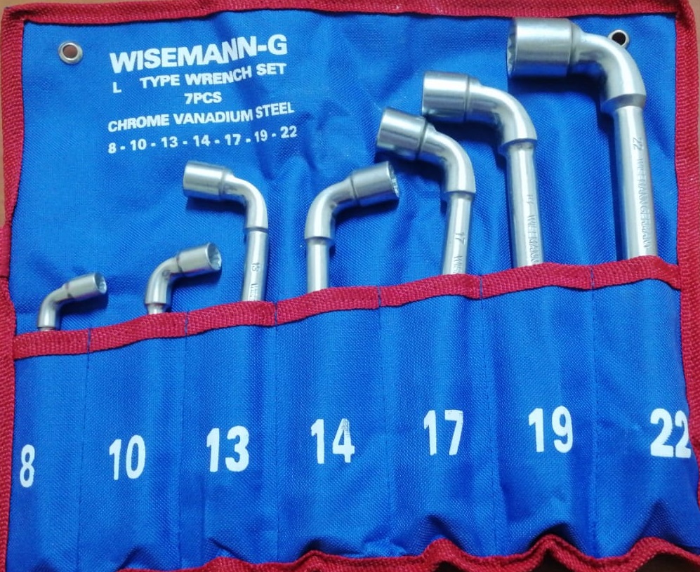 L-Shaped Socket Wrench Set 7 Pce 8-10-13-14-17-19-22 MM	WISEMANN