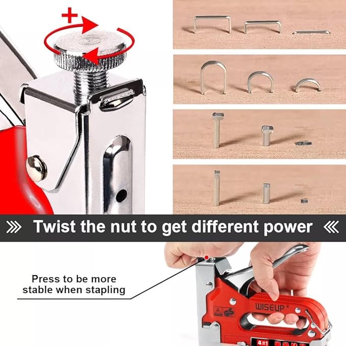 WISEUP 4 In 1 Manual Stapler
