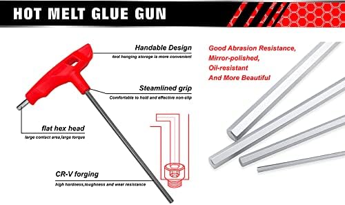 WISEUP Heavy-Duty Hex Wrench Set (2/2.5/3/4/5/6/8mm)- 7 Pieces