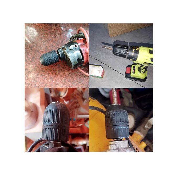Apt Keyless Drill Chuck Capacity 2-13mm Thread Mount Quick Release Drill Chuck Conversion Electric Drill Clamping Tool For Impact Driver Cordless Dril