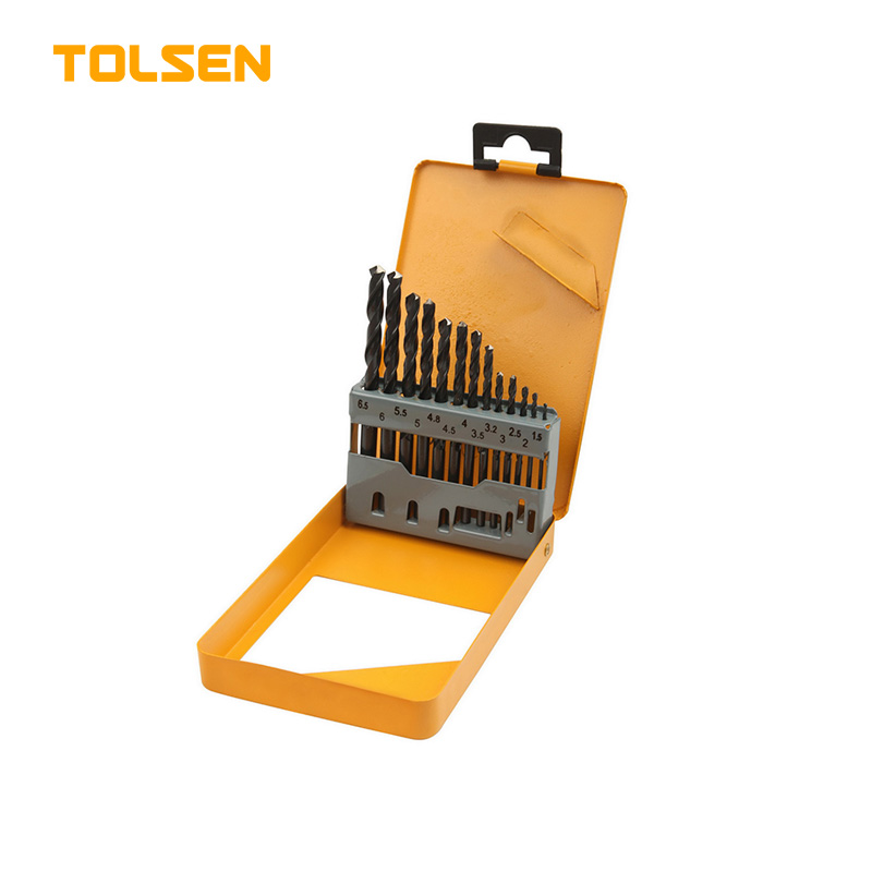 TOLSEN 13PCS HSS TWIST DRILL BITS SET