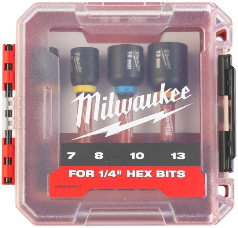 Milwaukee MILWAUKEE Shockwave Magnetic Socket Set 4 Pieces