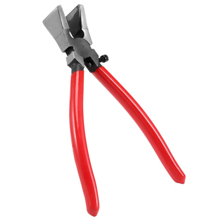 Handle Breaking Cutting Glass Plier Stained Glass Tool Flat End Glass Trimming Plier Hand Tool