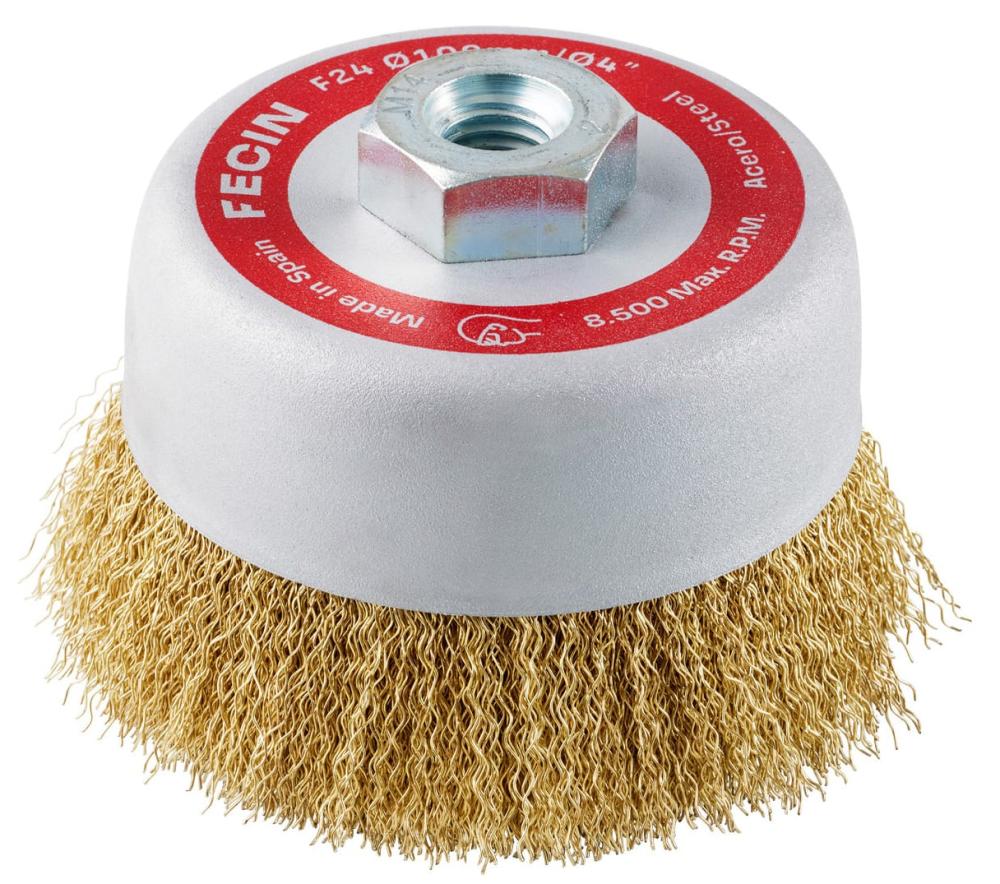 CRIMPED CUP COATED STEEL 4" FECIN