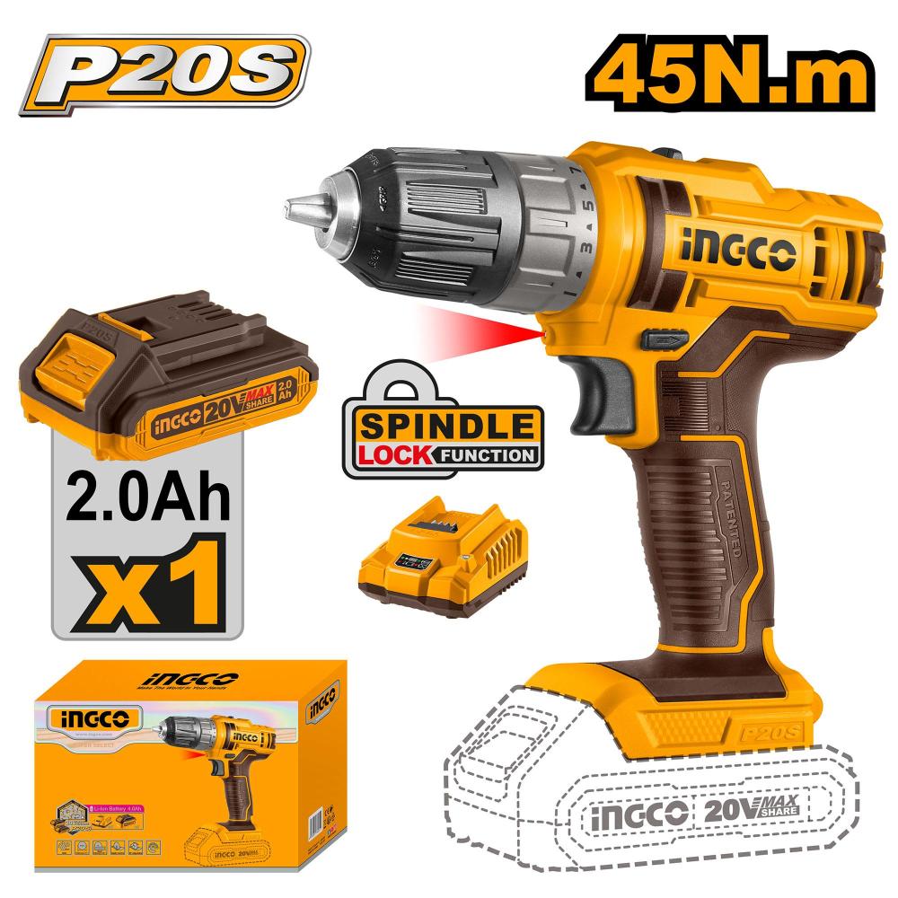 INGCO Cordless Drill 20V
