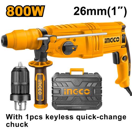 INGCO Rotary Hammer 26mm 800W +2 Check
