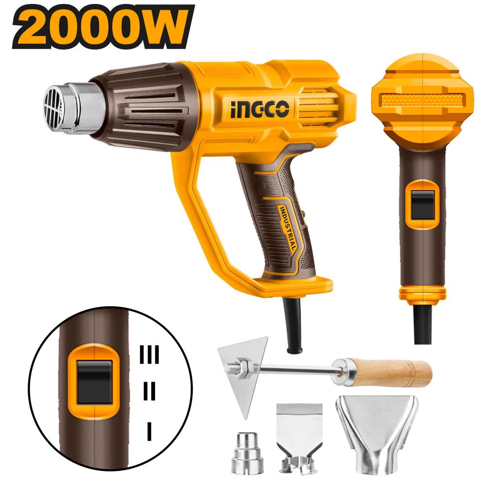 INGCO Heat Gun 4 Pcs 2000W