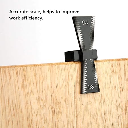 Dovetail Guide, Woodworking Dovetail Marking Jig Wood Joints Gauge Tool With Scale 1:5/1:8