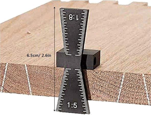 Dovetail Guide, Woodworking Dovetail Marking Jig Wood Joints Gauge Tool With Scale 1:5/1:8