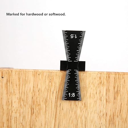 Dovetail Guide, Woodworking Dovetail Marking Jig Wood Joints Gauge Tool With Scale 1:5/1:8