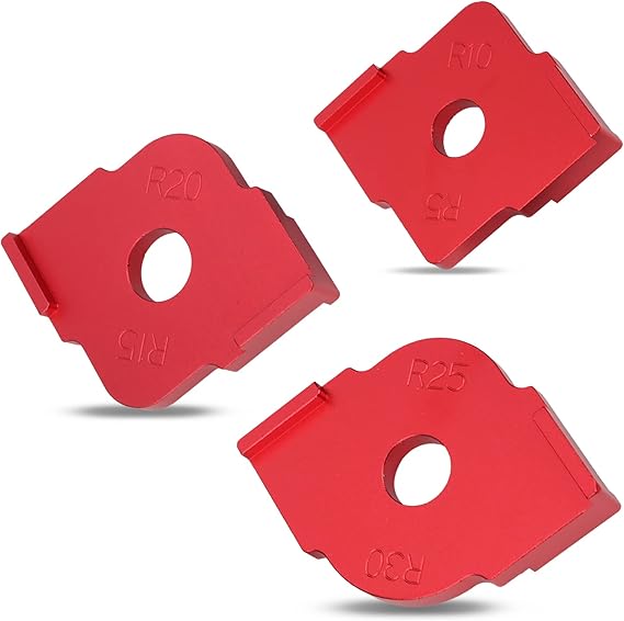 Woodworking Trimming Radius Jig Router Templates 3 Pcs