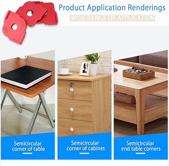 Woodworking Trimming Radius Jig Router Templates 3 Pcs