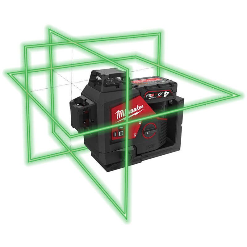 Milwaukee Green 360° 3-Plane Laser 38M