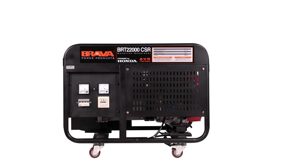 MARSH GASOLINE GENERATOR 21KW 26HP WITH 3 PHASE CURRENT CONDITIONER BRAVA MODEL BRT 22000 CSR