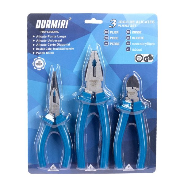 3PCS Pliers Set 6"-8"-6" DURMIRI
