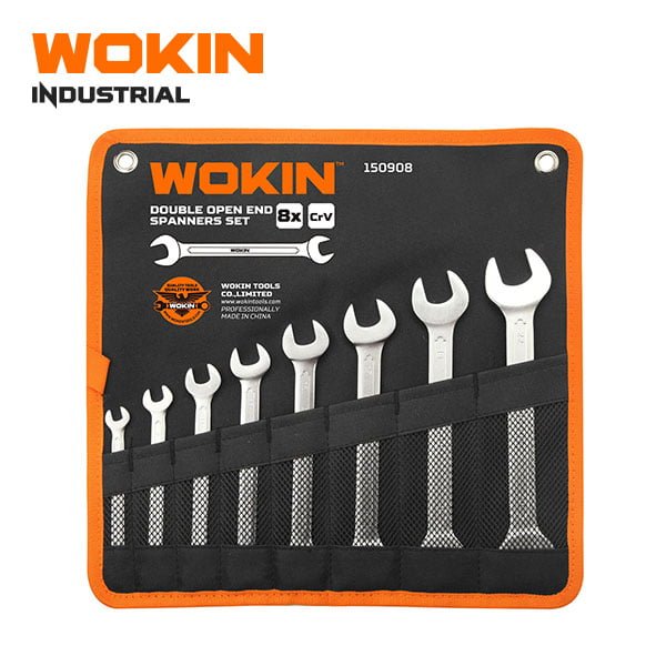 DOUBLE OPEN END SPANNERS SET 8PCS  (INDUSTRIAL)	WOKIN