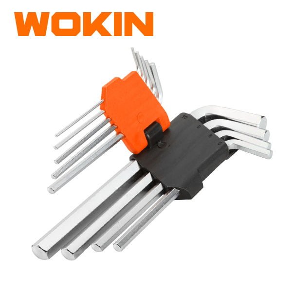 LONG ARM HEX KEY SET 9PCS WOKIN