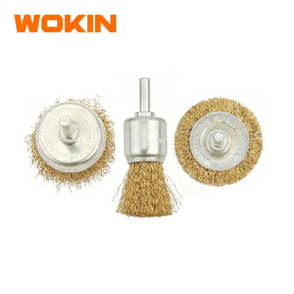 WIRE BRUSHES SET 3PCS  WOKIN